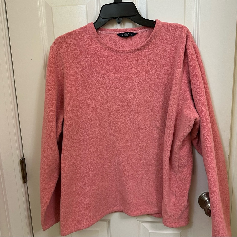 Lands' End Women's Soft Pink Sweatshirt